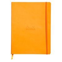 Rhodiarama carnet souple orange 19x25cm ligné papier ivoire - Image principale