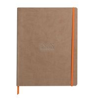 Rhodiarama cahier souple taupe A4+ ligné papier ivoire 90g - Image principale