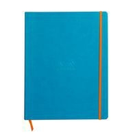 Rhodiarama cahier souple turquoise A4+ ligné papier ivoire - Image principale