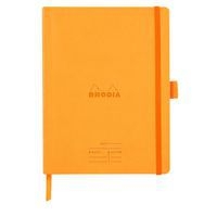 Carnet meeting orange A5+ 160 pages élastique + porte-stylo - Image principale