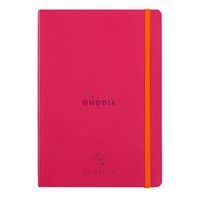 Carnet perpétuel framboise A5 coins microperforés +élastique - Image principale