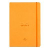 Carnet perpétuel orange A5 coins microperforés + élastique - Image principale