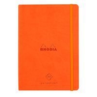 Carnet perpétuel tangerine A5 coins microperforés +élastique - Image principale