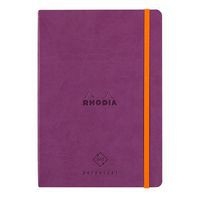 Carnet perpétuel violet A5 coins microperforés + élastique - Image principale