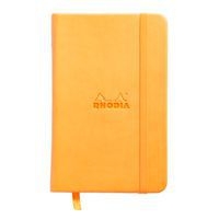 Webnotebook orange 9x14 cm 192 pages dot fermeture élastique - Image principale