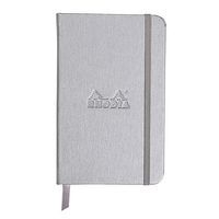Webnotebook silver 9x14cm 192pages ligné fermeture élastique - Image principale