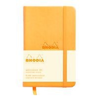 Webnotebook orange 9 x 14cm 192pages uni fermeture élastique - Image principale