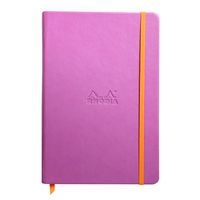 Rhodiarama carnet rigide A5 lilas ligné avec élastique - Image principale