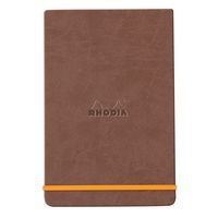 Rhodiarama Webnotepad rigide chocolat A6 ligné + élastique - Image principale