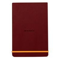 Rhodiarama Webnotepad rigide lie de vin A6 ligné + élastique - Image principale
