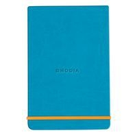 Rhodiarama Webnotepad rigide turquoise A6 ligné + élastique - Image principale