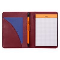 Livret porte-bloc n 12 lie de vin pour bloc carnet format B7 - Image principale