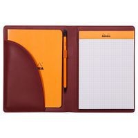 Livret porte-bloc n 16 lie de vin pour bloc carnet format A5 - Image principale