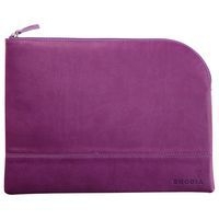 Pochette zippée en simili cuir italien taille L violet - Image principale
