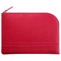 Pochette zippée en simili cuir italien taille M framboise - Image principale