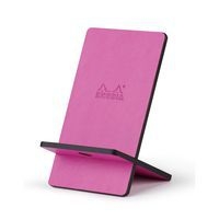 Support pour téléphone mobile en simili cuir italien lilas - Image principale