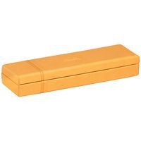 Rhodiarama plumier simili cuir italien 21x5,5x3 cm orange - Image principale