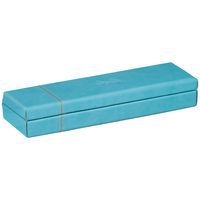 Rhodiarama plumier simili cuir italien 21x5,5x3 cm turquoise - Image principale