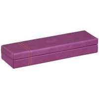 Rhodiarama plumier simili cuir italien 21x5,5x3 cm violet - Image principale