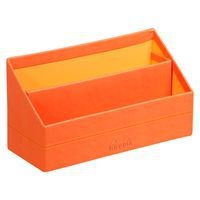Porte-courrier simili cuir italien 25 x 10 x 14 cm tangerine - Image principale