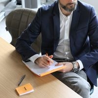 Bloc agrafé orange N 10 5,2x7,5 cm 80 feuillets 80g - Image 4