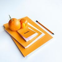 Bloc agrafé orange N 10 5,2x7,5 cm 80 feuillets 5x5 80g - Image 6