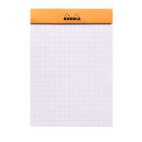 Bloc agrafé orange N 12 8,5x12 cm 80 feuillets 5x5 80g - Image 2