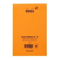 Bloc agrafé orange N 14 11x17 cm 80 feuillets 5x5 80g - Image 4