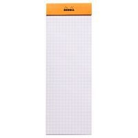 Bloc agrafé orange N 8 7,4x21 cm 80 feuillets 5x5 80g - Image 6