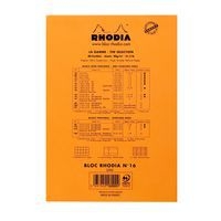 Bloc agrafé orange N 16 14,8x21 cm 80 feuillets uni 80g - Image 4