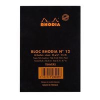 Bloc agrafé noir N 12 8,5x12 cm 80 feuillets 80g - Image 2