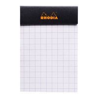 Bloc agrafé noir N 10 5,2x7,5 cm 80 feuillets 5x5 80g - Image 2