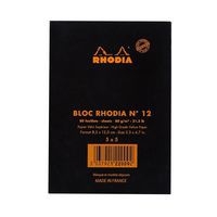 Bloc agrafé noir N 12 8,5x12 cm 80 feuillets 5x5 80g - Image 5