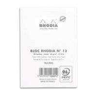 Bloc agrafé blanc N 12 8,5x12 cm 80 feuillets 80g - Image 3