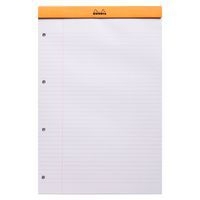 Bloc agrafé orange N 20 21x31,8 cm 80g perforation 4 trous - Image 2
