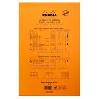 Bloc agrafé orange N 20 21x31,8 cm 5x5 perforation 4 trous - Image 3