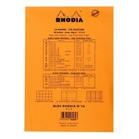 Bloc agrafé orange Yellow N 16 14,8x21 cm 80 feuillets 5x5 - Image 2