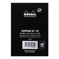 Bloc agrafé noir dotpad N 12 8,5x12 cm 80 feuillets 80g - Image 3