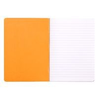 Cahier piqué orange 14,8x21 cm 96 pages non détachables 80g - Image 3