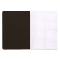 Cahier piqué noir 14,8x21cm 96 pages 5x5 non détachables 80g - Image 2