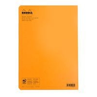 Cahier piqué orange 21x29,7 cm 96 pages 5x5 non détachables - Image 2