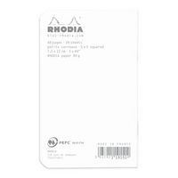 Carnet piqué blanc 7,5x12 cm 48p 5x5 non détachables 80g - Image 3