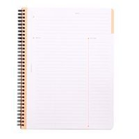 Meeting book reliure intégrale orange A4+, pages imprimées - Image 2