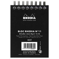 Bloc reliure intégrale noir dot 7,5x10,5 cm 80 feuillets - Image 2