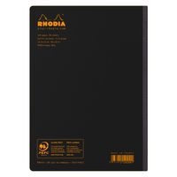 Carnet dos toilé Composition book noir A5 5x5 - Image 2