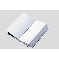 Carnet souple élastique orange 9x14 cm 5x5 avec cadre - Image 4