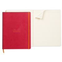 Rhodiarama cahier souple framboise A4+ ligné papier ivoire - Image 3