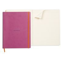 Rhodiarama cahier souple lilas A4+ ligné papier ivoire 90g - Image 4
