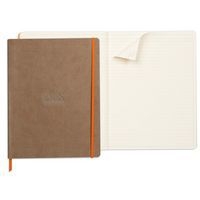 Rhodiarama cahier souple taupe A4+ ligné papier ivoire 90g - Image 5