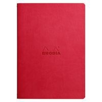 Cahier rhodiarama piqûre textile coquelicot A5 64 pages dot - Image 2